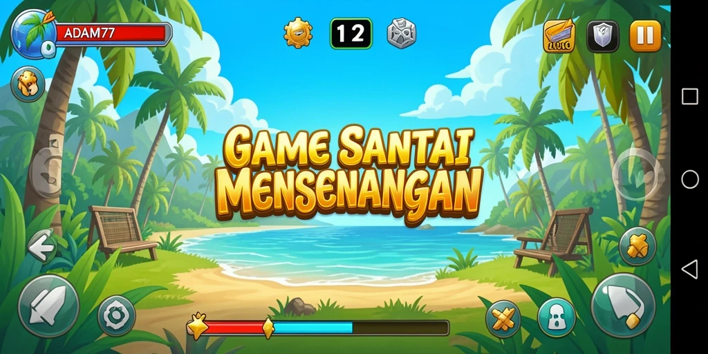 Screenshot gameplay ADAM77 yang menyenangkan dan santai.
