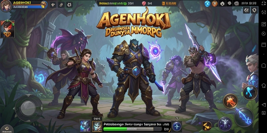 Tampilan gameplay epik dan petualangan seru di AGENHOKI.