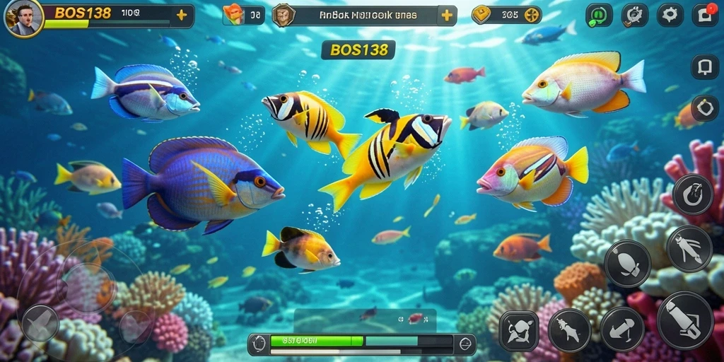 Gameplay seru Tembak Ikan di BOS138 yang penuh aksi.