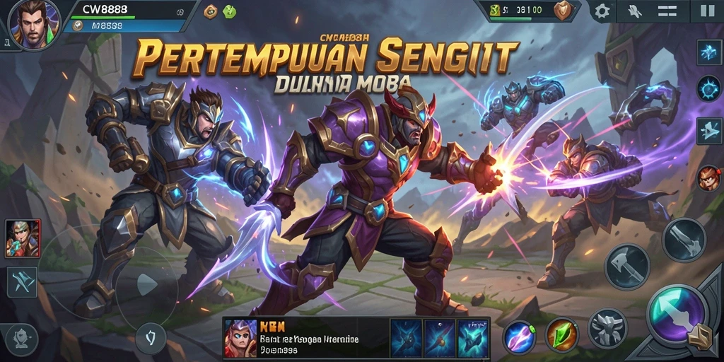 Gameplay seru CW8888 dalam aksi pertempuran MOBA.