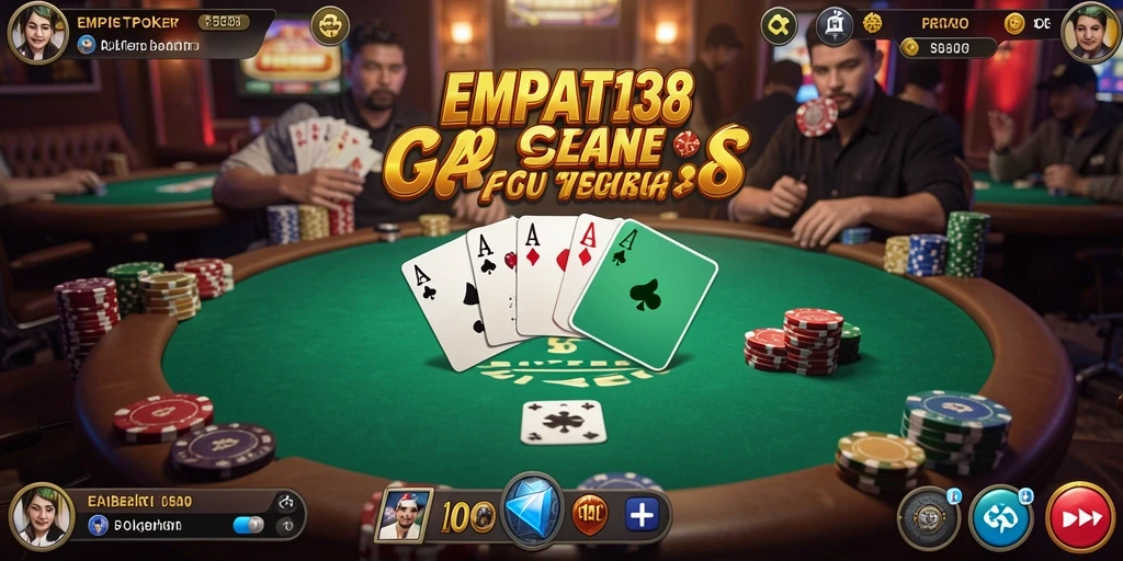 Screenshot game EMPATI138 menampilkan momen seru permainan poker.