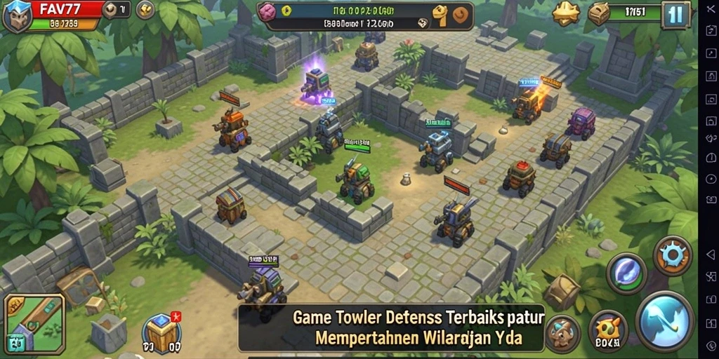 Tangkap momen seru dalam gameplay FAV77 saat mempertahankan markas dari serangan musuh.