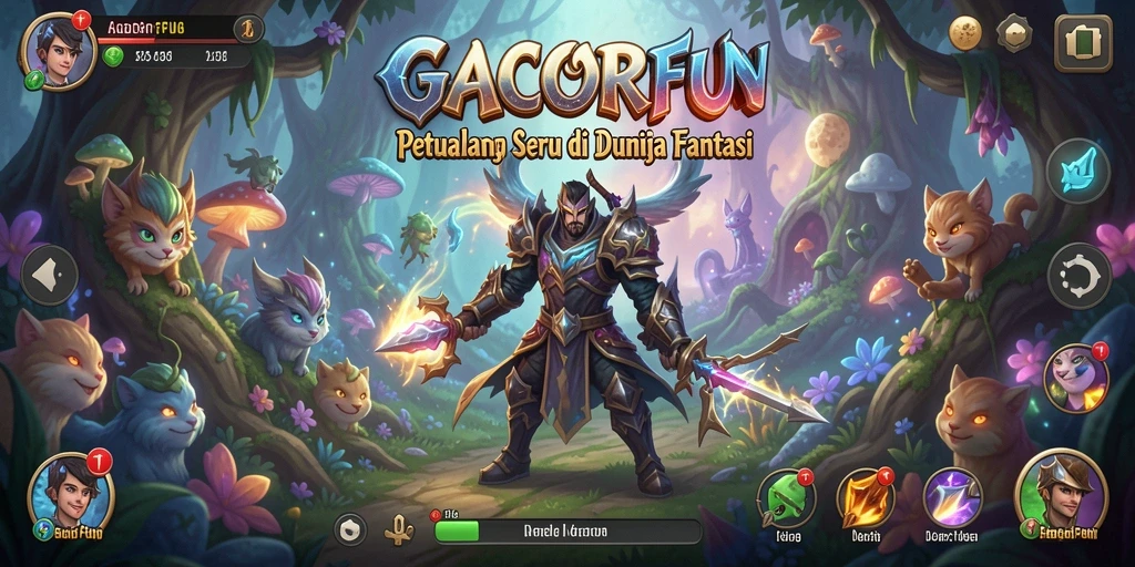 Screenshot GACORFUN menampilkan aksi petualangan yang mendebarkan.
