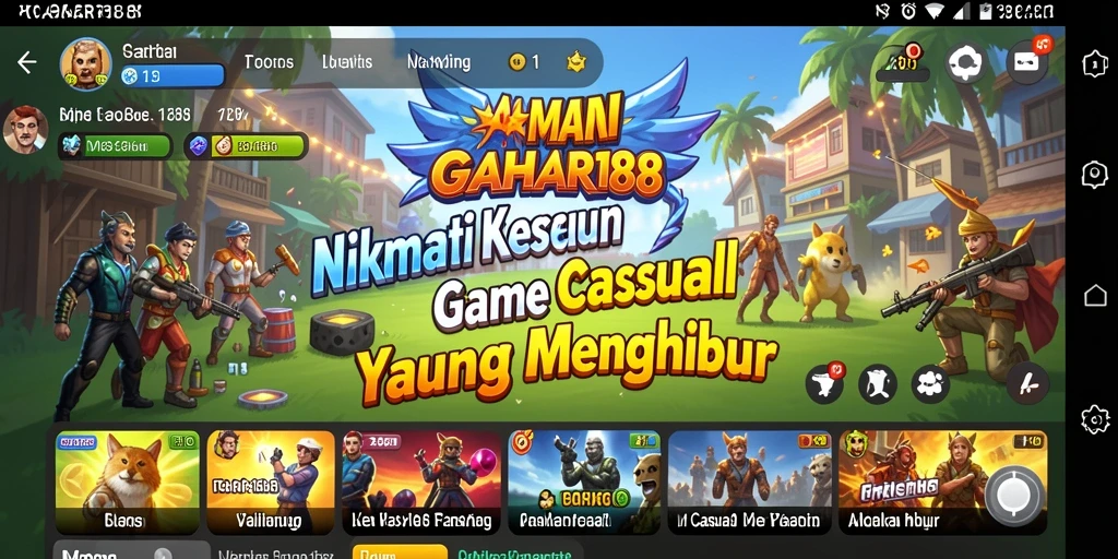 Screenshot GAHAR188 menunjukkan gameplay yang penuh warna dan menyenangkan.