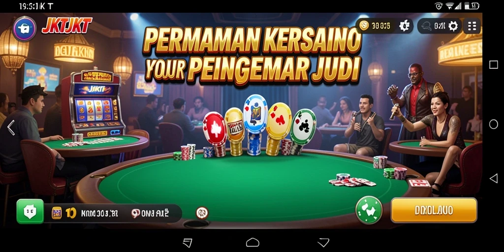 Screenshot permainan JKTJKT yang menampilkan aksi mengasyikkan di Kasino.