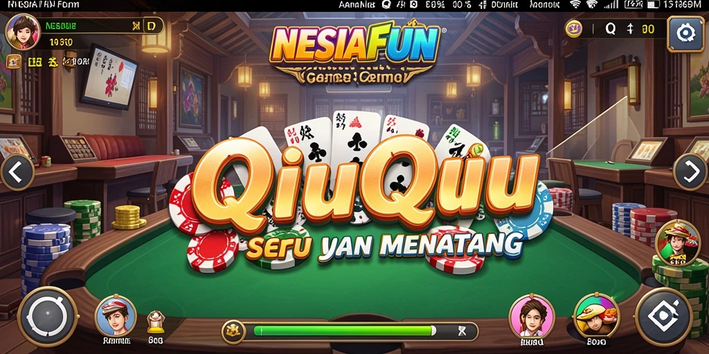 Tampilan gameplay seru QiuQiu di NESIAFUN.