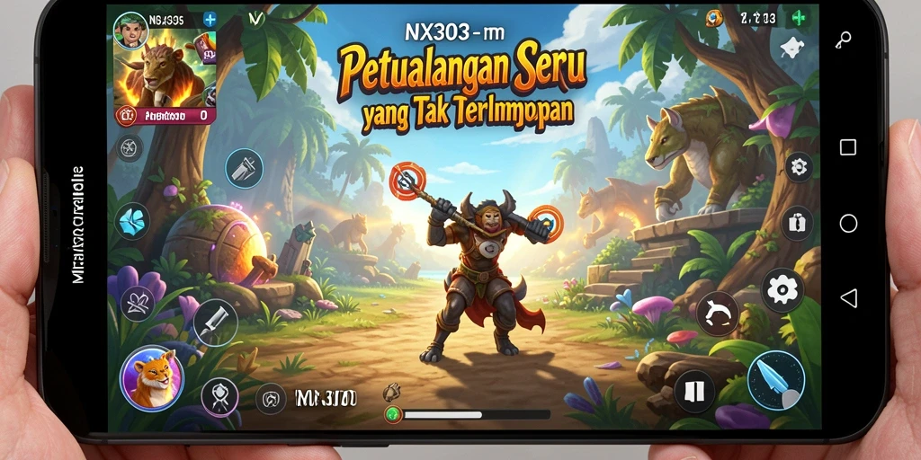 Screenshot gameplay NX303 yang menampilkan aksi petualangan menegangkan.