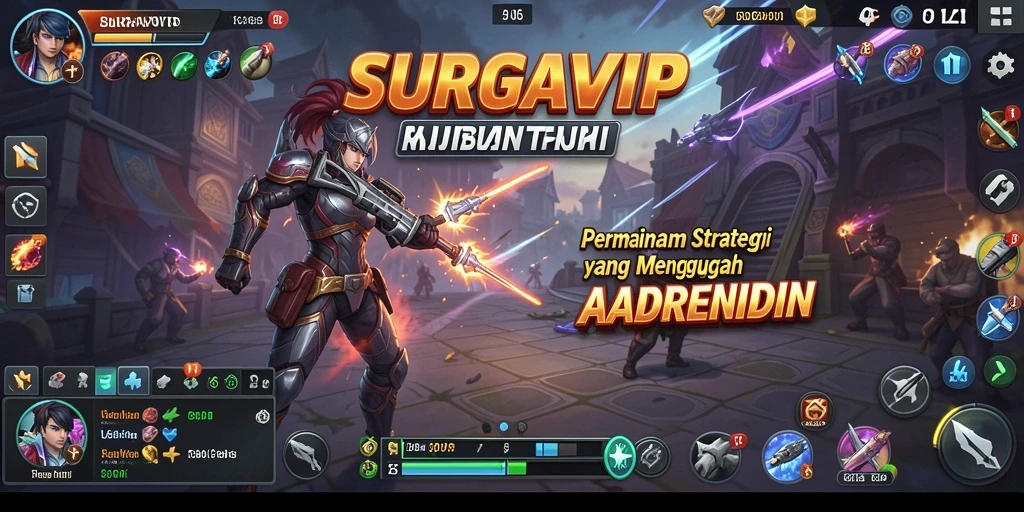 Tampilan gameplay SURGAVIP yang menegangkan dan strategis.